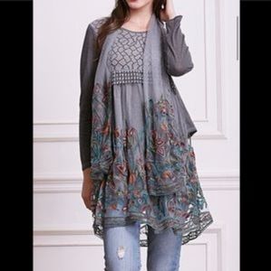 Simply Couture Embroidered Tunic Dress XXL